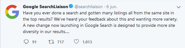 google update algoritme juni 2019